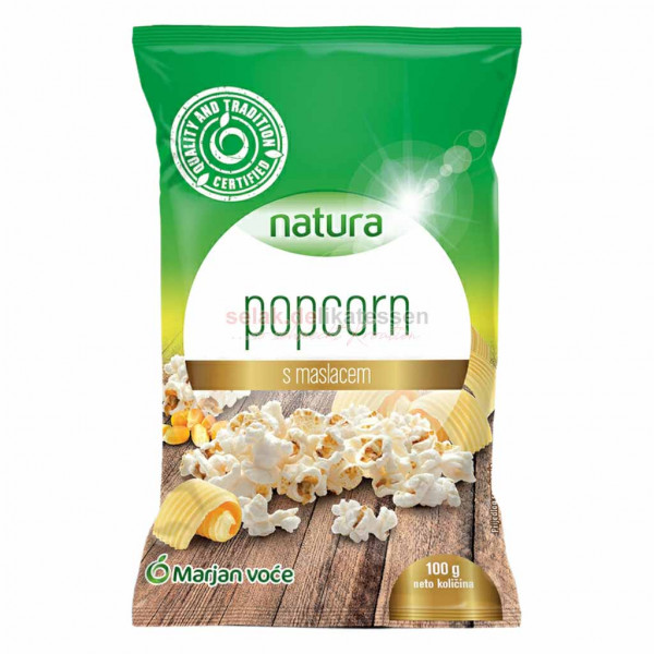 Popcorn mit Butter für die Mikrowelle Nautra 100g