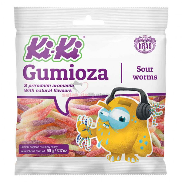 Ki-Ki Gumioza sour worms 90g