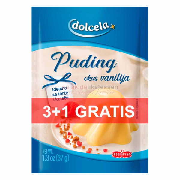 Pudding Vanille Dolcela 3+1 gratis 148g