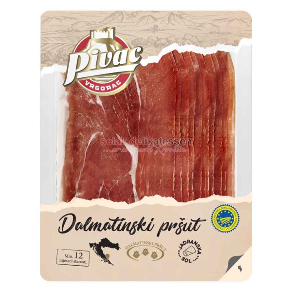 Dalmatinski Prsut - geräucherter Schinken Aufschnitt Pivac 500g