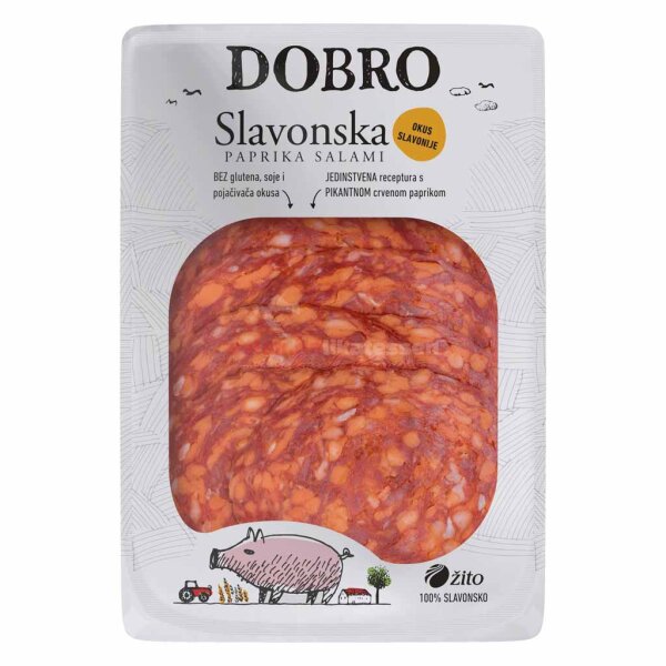 Salama Slavonska naresci, Salami Aufschnitt Dobro 80g