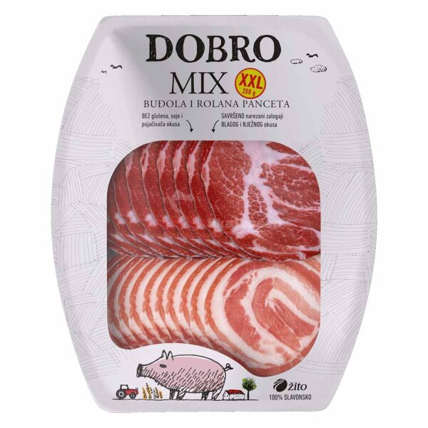 Mix Budola & rolana Panceta, Speckrolle Dobro 200g