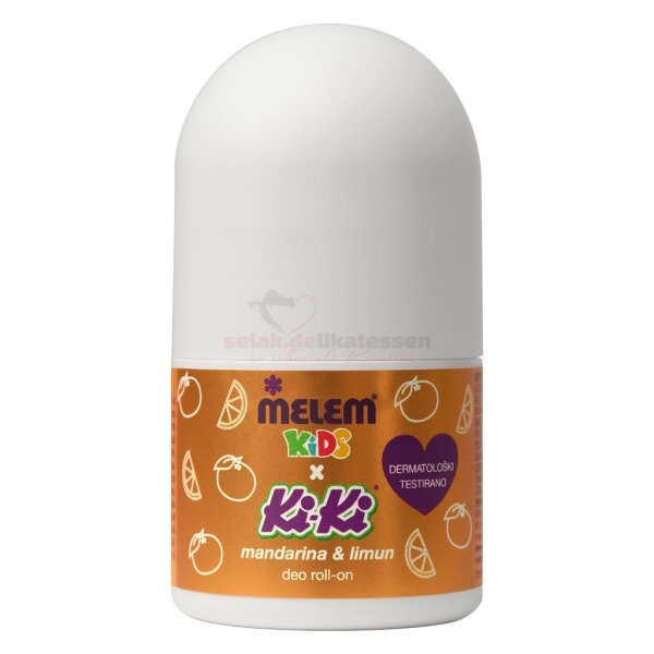 Melem Kids Kiki Deo Roll-on, Mandarine & Zitrone, mandarina & limun 30ml