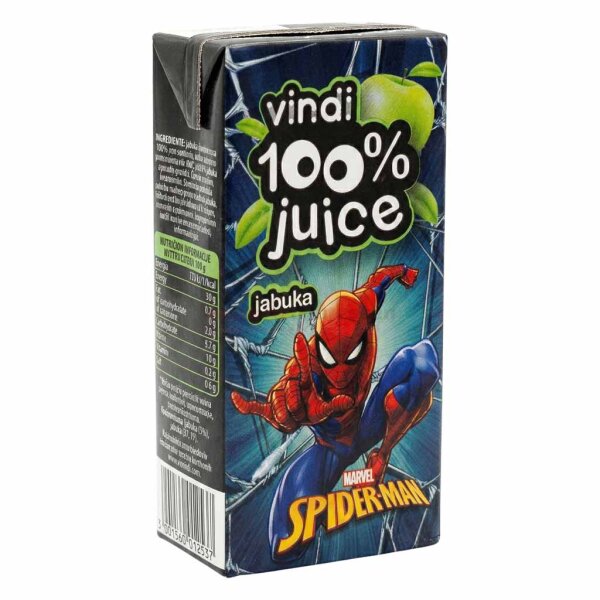 Vindi Apfelsaft, sok od jabuke Spiderman 0,2l