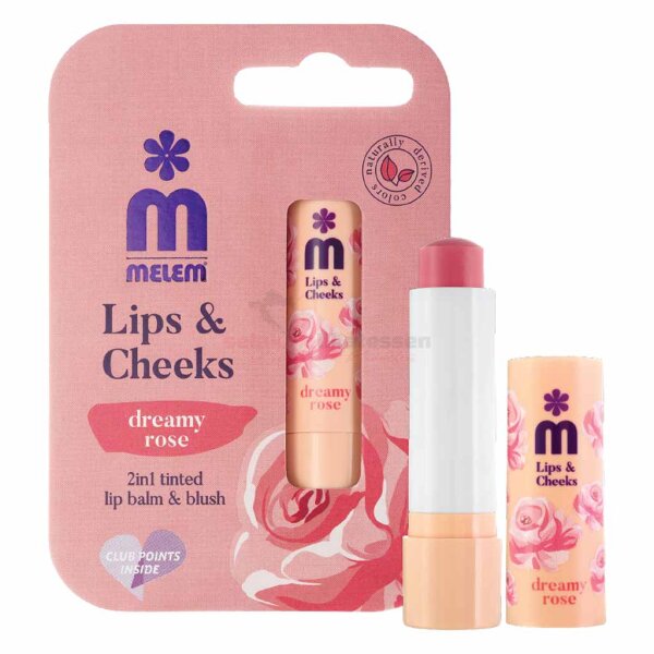 Melem Lips & Cheeks Dreamy Rose Lippenbalsam 4,5g