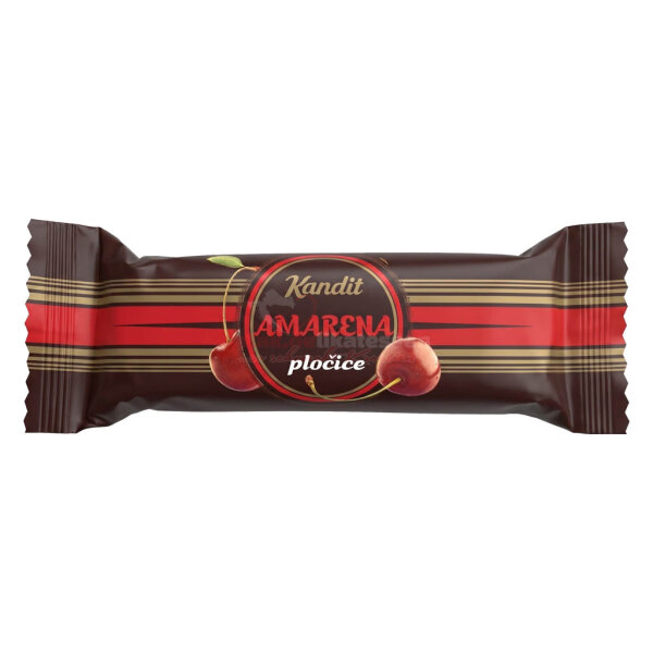 Amarena pločice (Sauerkirsch-Riegel) – Schokoriegel mit Fruchtfüllung – Kandit 45g