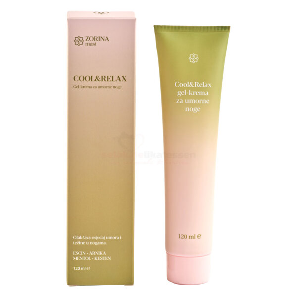 Cool&Relax gel-krema za umorne noge (Gel-Creme für müde Beine) – Kühlende Venenpflege – Zorina mast 120ml
